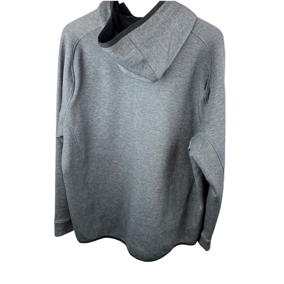 Zella Grey Athletic Zip Up Mock Neck Hoodie Sweatshirt Leisurewear Yoga XL - Picture 5 of 9